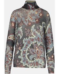 Etro - Wool Turtleneck Sweater - Lyst
