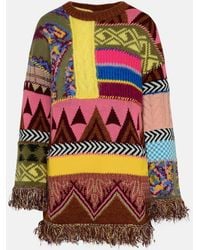 Etro - Color Wool Blend Sweater - Lyst