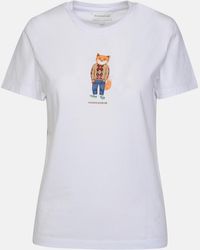 Maison Kitsuné - Maison Kitsuné 'dressed Fox' Cotton T-shirt - Lyst