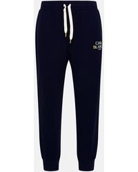 Casablancabrand - Sporty Blue Cotton Pants - Lyst