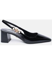 Versace - Patent Leather Sling Back - Lyst