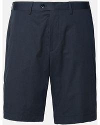 Etro - Navy Cotton Bermuda Shorts - Lyst