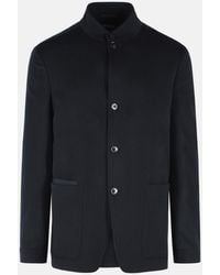 ZEGNA - 'Oasi' Dark Cashmere Blazer - Lyst