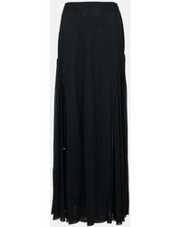 Lanvin - 'flared' Viscose Blend Skirt - Lyst
