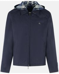Burberry - Dark Cotton Reversible Jacket - Lyst