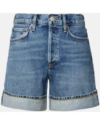 Agolde - 'dame' Recycled Cotton Shorts - Lyst
