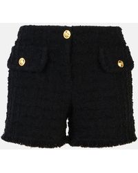 Versace - Virgin Wool Blend Shorts - Lyst