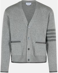 Thom Browne - 'Milano 4-Bar' Virgin Wool Cardigan - Lyst
