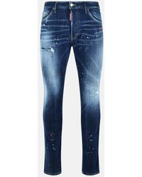 DSquared² - 'cool Guy' Medium Blue Wash Cotton Denim Jeans - Lyst