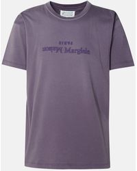 Maison Margiela - Purple Cotton T-shirt - Lyst