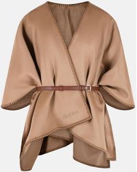 Max Mara - 'Colomba' Virgin Wool Cape - Lyst