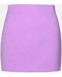 ANDAMANE - Lilac Polyester Skirt - Lyst