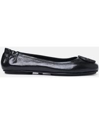 Tory Burch - 'Minnie Travel' Leather Ballet Flats - Lyst