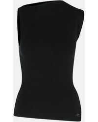 Courreges - 'oblique' Viscose Blend Tank Top - Lyst