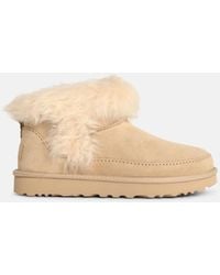 UGG - Classic Ultra Mini Chalet' Sand Suede Boots - Lyst
