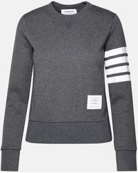 Thom Browne - Gray Cotton Sweatshirt - Lyst