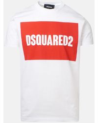 white dsquared t shirt red writing