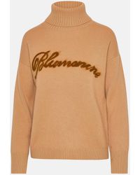 Blumarine - Cashmere Blend Turtleneck Sweater - Lyst