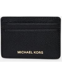 MICHAEL Michael Kors - Leather Jet Set Card Holder - Lyst