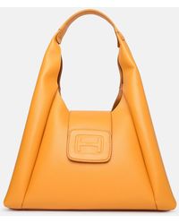 Hogan - 'h-bag' Medium Hobo Bag In Leather - Lyst