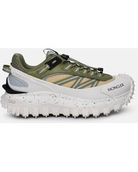 Moncler - Leather Blend Sneakers - Lyst