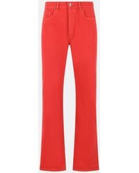 Versace - Cotton Straight Jeans - Lyst