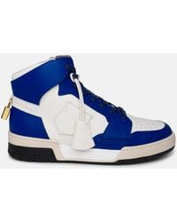 Buscemi - 'air Jon' And Blue Leather Sneakers - Lyst