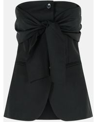Max Mara - 'Veruska' Virgin Wool Bustier Top - Lyst