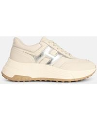 Hogan - 'Hi-Fi' Ivory Leather Sneakers - Lyst