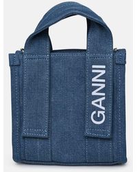 Ganni - Light Denim Bag - Lyst