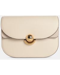 Furla - 'Sphere' Small Cream Leather Crossbody Bag - Lyst