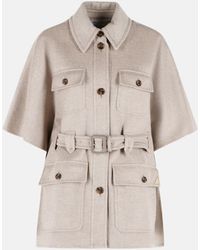 Max Mara - 'Nettare' Cashmere Cape - Lyst