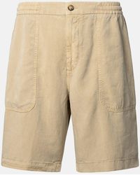 Altea - Linen Blend Bermuda Shorts - Lyst