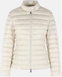 Moncler - 'Igelle' Short Ivory Polyamide Down Jacket - Lyst