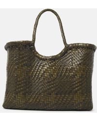 Dragon Diffusion - 'Nantucket Optical' Khaki Leather Bag - Lyst