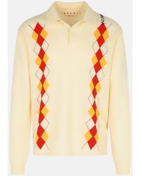 Marni - Virgin Wool Polo Shirt - Lyst