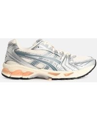 Asics - 'kayano' White Fabric Blend Sneakers - Lyst