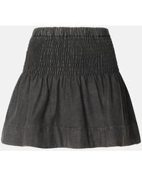 Isabel Marant - Marant Étoile 'pacifica' Grey Cotton Skirt - Lyst