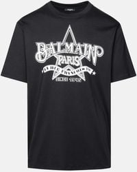 Balmain - ' Star' Cotton T-shirt - Lyst