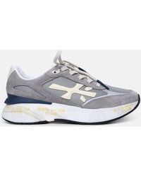 Premiata - 'moerun' Sneakers In Leather And Fabric - Lyst
