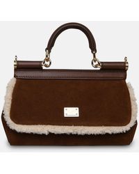 Dolce & Gabbana - Sicily Small Handbag In Calf Leather Blend - Lyst