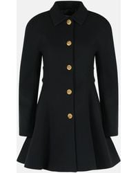 Versace - Wool Coat - Lyst