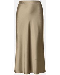 Nanushka - 'razi' Skirt In Brown Acetate Blend - Lyst