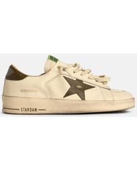 Golden Goose - Stardan' Leather Sneakers With Star - Lyst