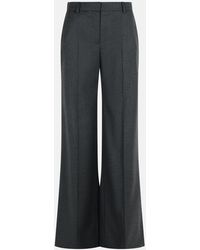 Stella McCartney - 'Flare' Wool Pants Cenere - Lyst