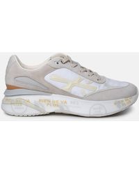 Premiata - 'moerun' Sneakers In Leather And Fabric - Lyst