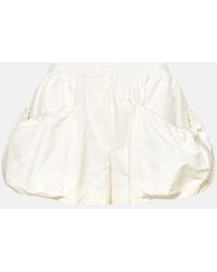 Stella McCartney - Cream Recycled Polyester Shorts - Lyst