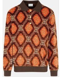Drole de Monsieur - 'velours Médaillon' Cotton Polo Shirt - Lyst