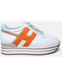 Hogan - Beige Leather Sneakers - Lyst