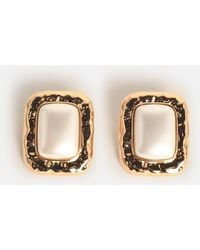Self-Portrait - Mottled' -Plated Brass Earrings - Lyst
